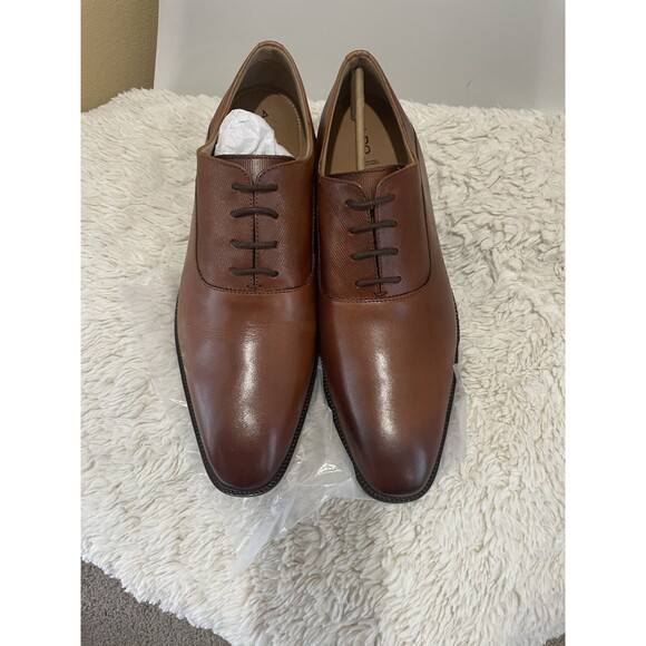 NIB ALDO Morio Men\'s Dapper Oxford Shoes Brown Size 13 Laces Closed Round Toe main image 11
